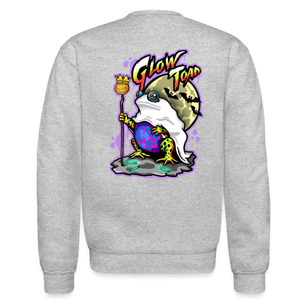 Halloween Toad Crew Neck - heather gray