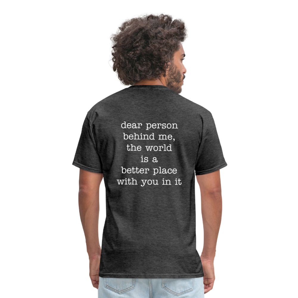 Happy You're here. - heather black