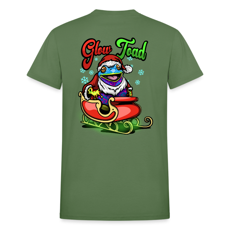 Santa Toad T shirt - military green