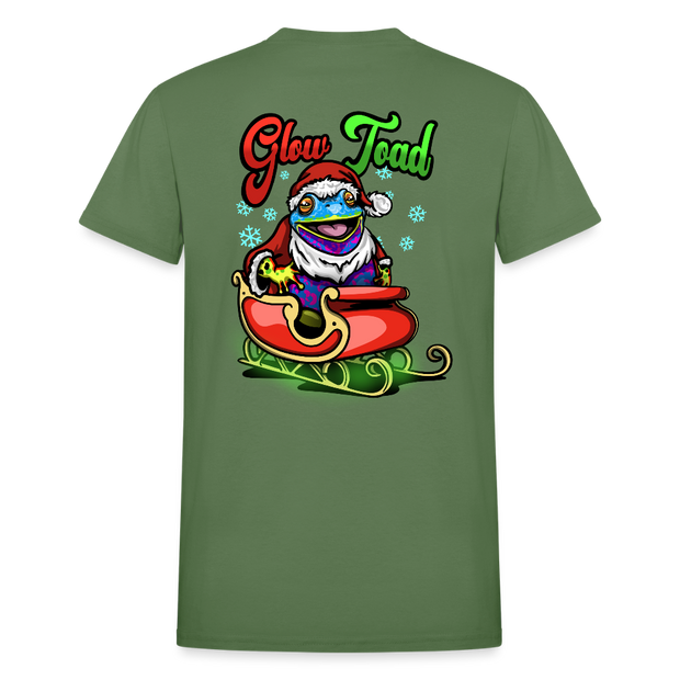 Santa Toad T shirt - military green