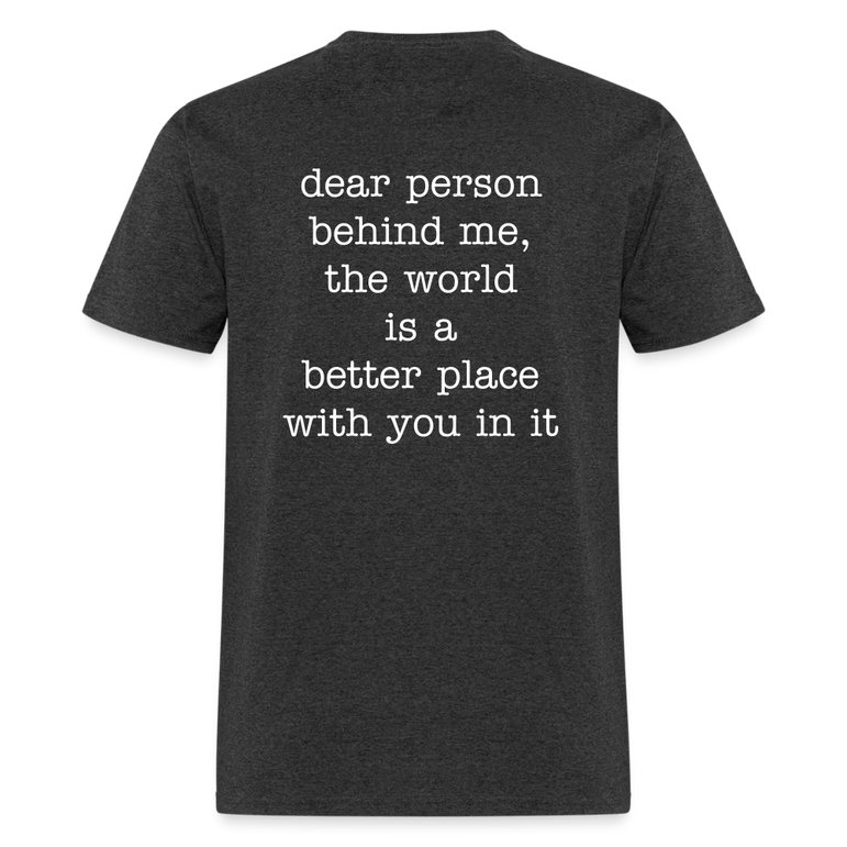 Happy You're here. - heather black