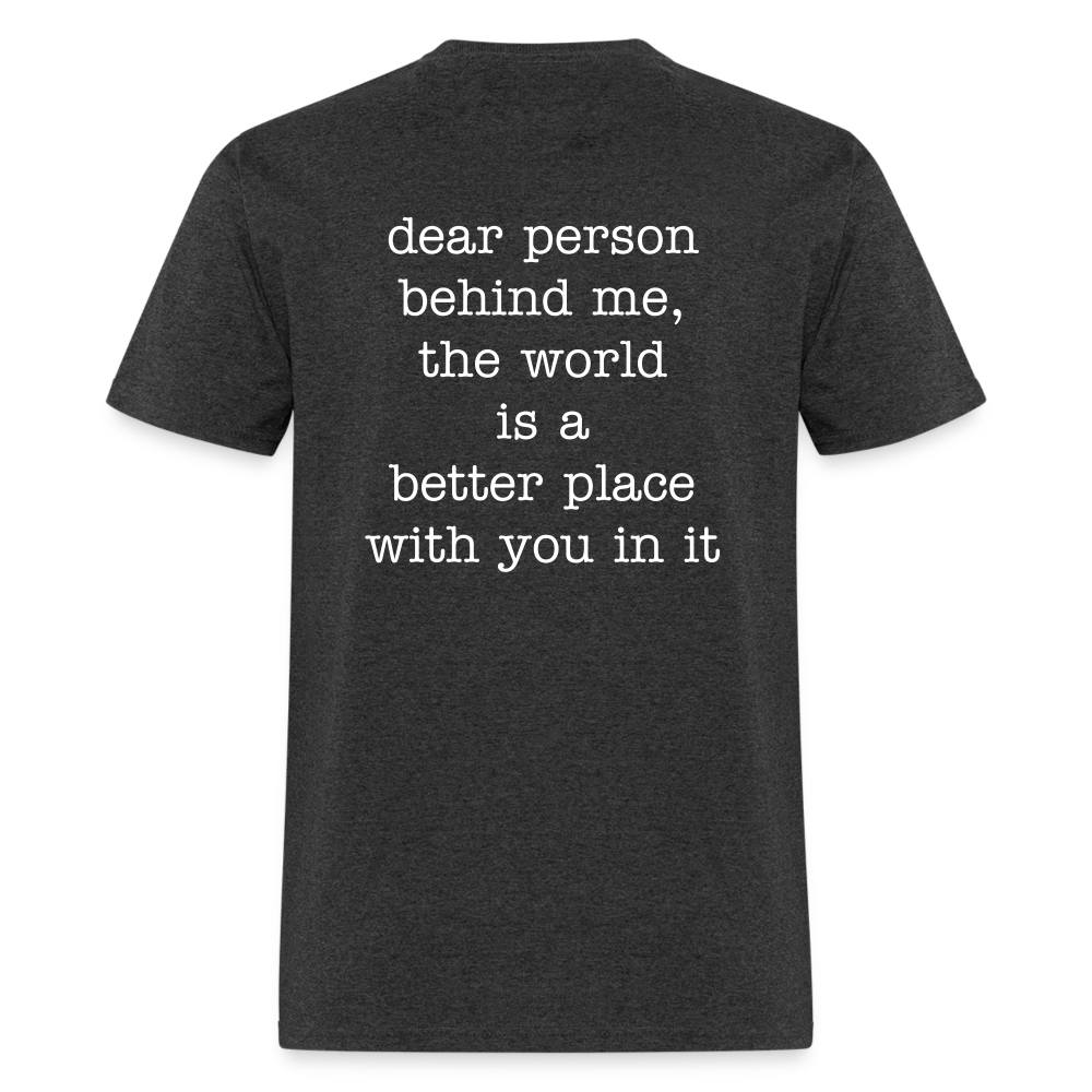 Happy You're here. - heather black