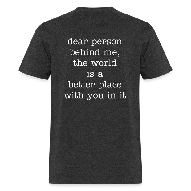 Happy You're here. - heather black