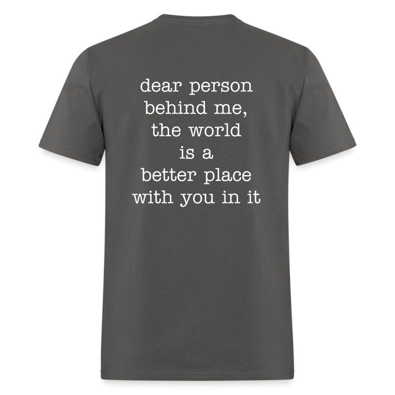 Happy You're here. - charcoal