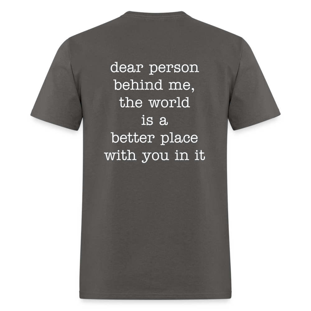 Happy You're here. - charcoal