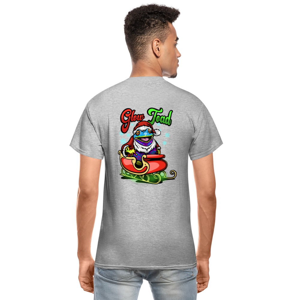 Santa Toad T shirt - heather gray