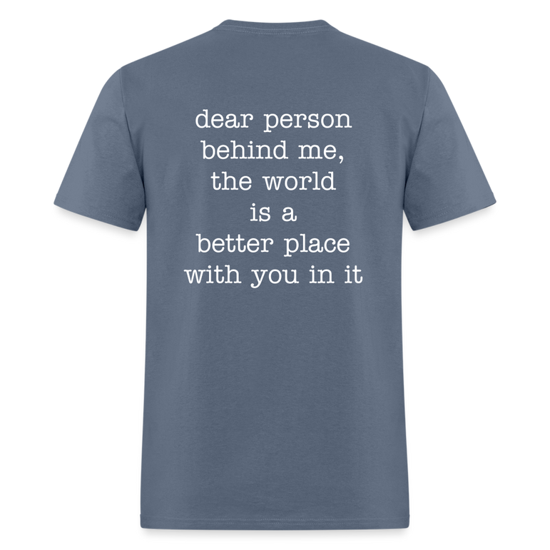 Happy You're here. - denim