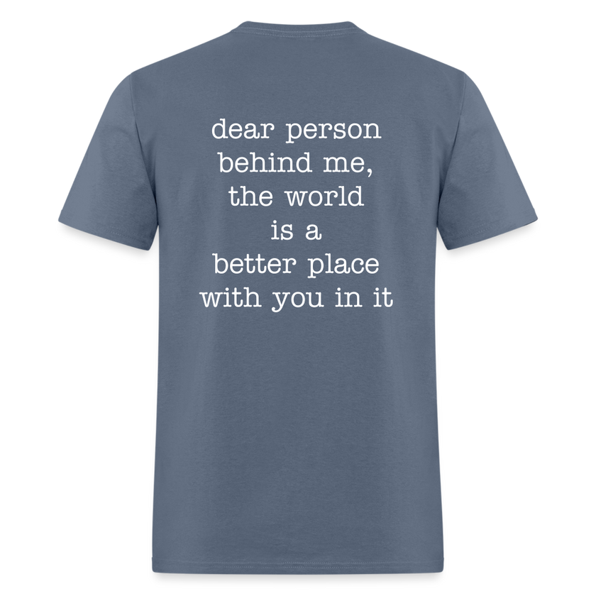 Happy You're here. - denim