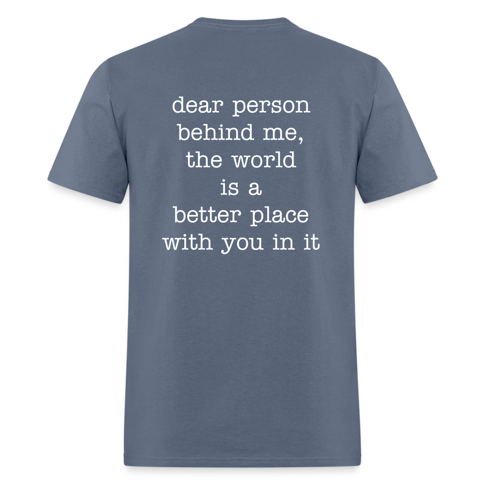 Happy You're here. - denim