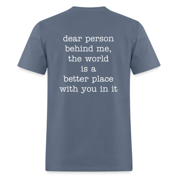 Happy You're here. - denim