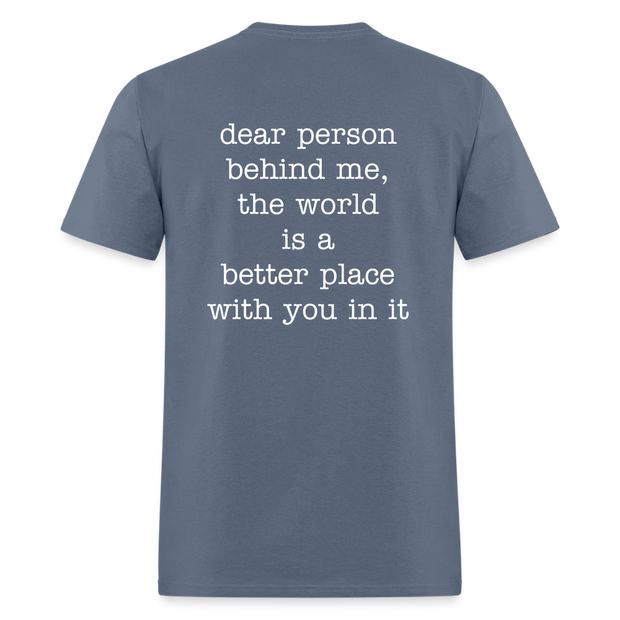 Happy You're here. - denim