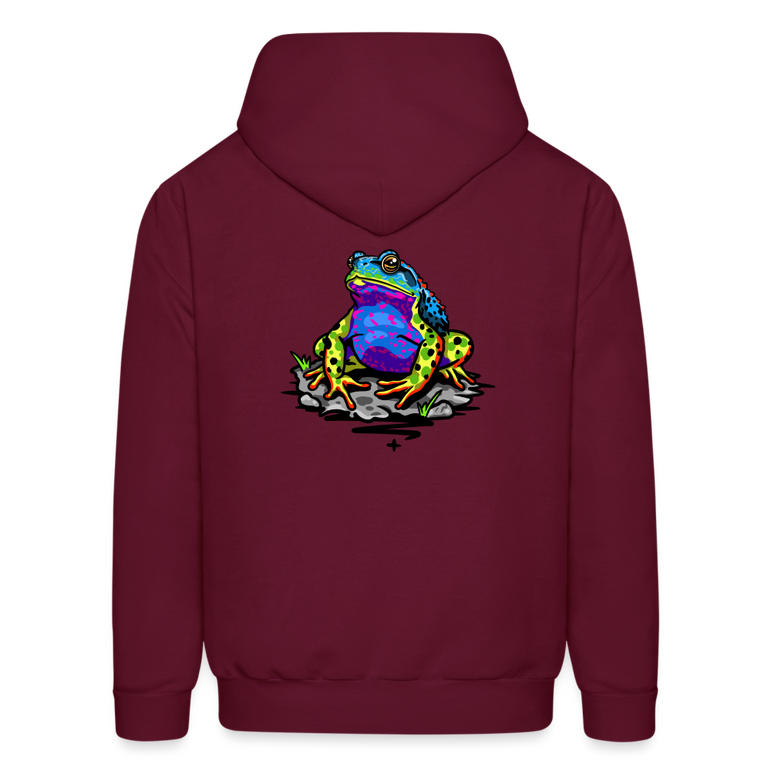 Glow Toad Hoodie - burgundy