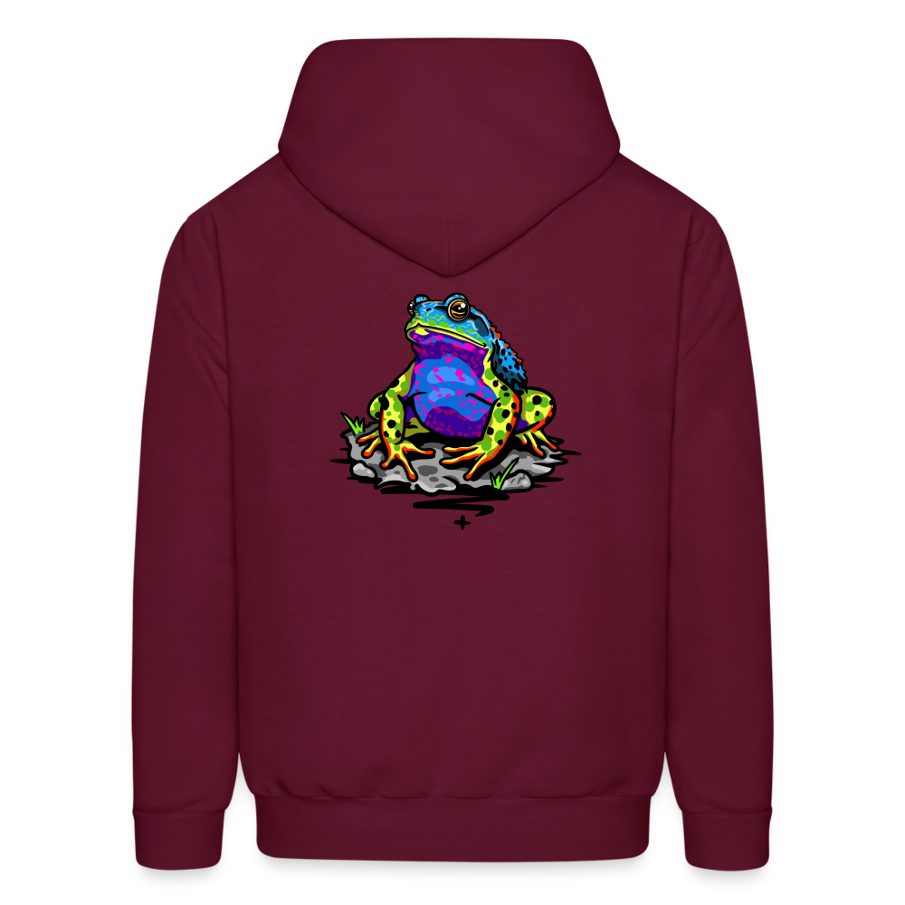 Glow Toad Hoodie - burgundy