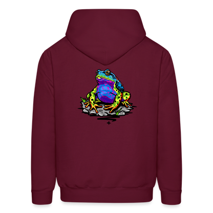 Glow Toad Hoodie - burgundy