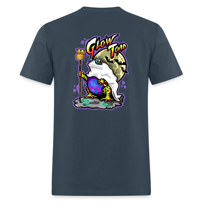Halloween Locked In Toad (T-Shirt) -  blue dusk