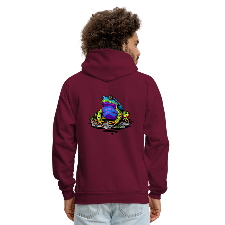 Glow Toad Hoodie - burgundy