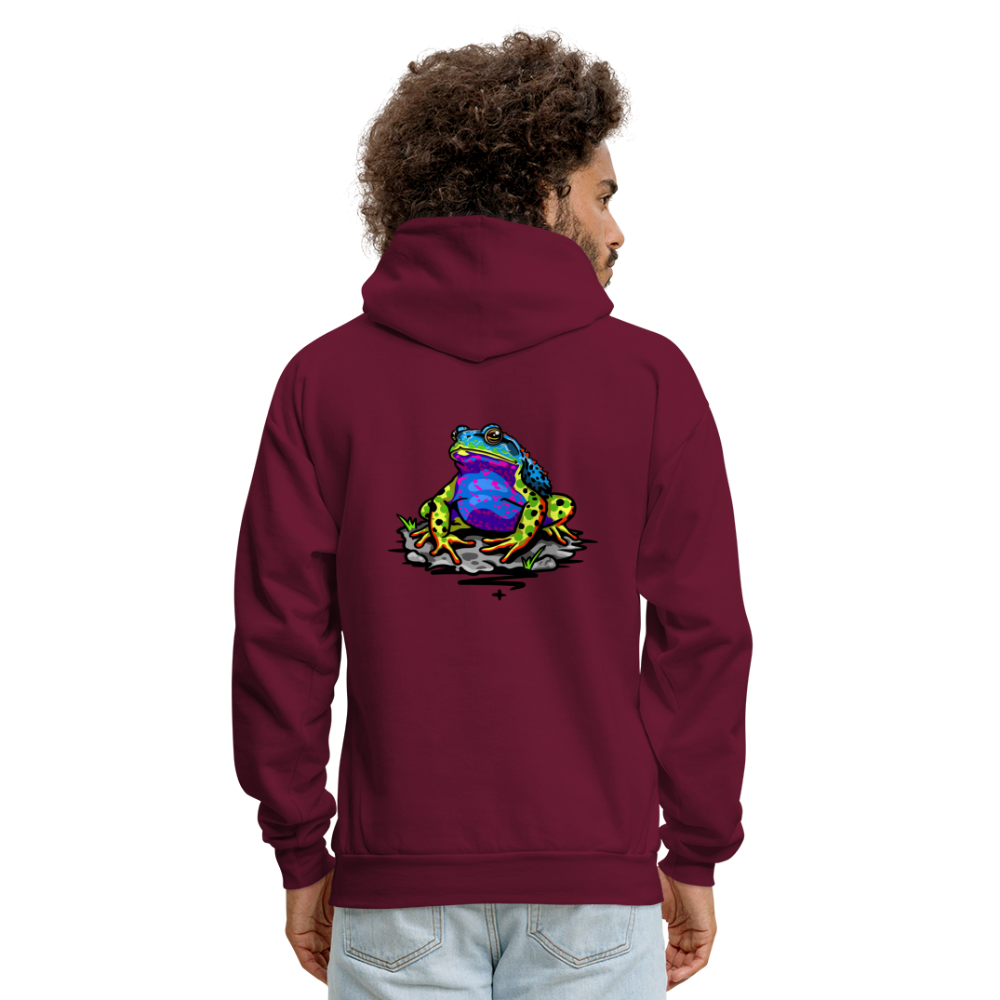 Glow Toad Hoodie - burgundy