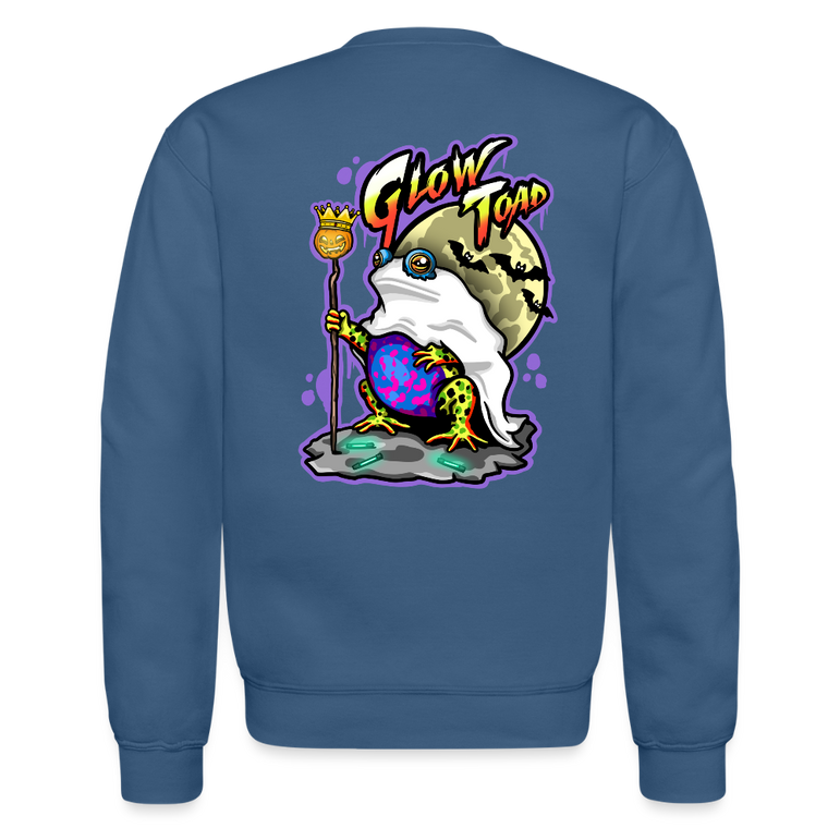 Halloween Toad Crew Neck - indigo blue