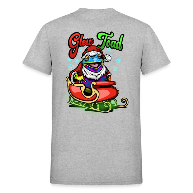 Santa Toad T shirt - heather gray