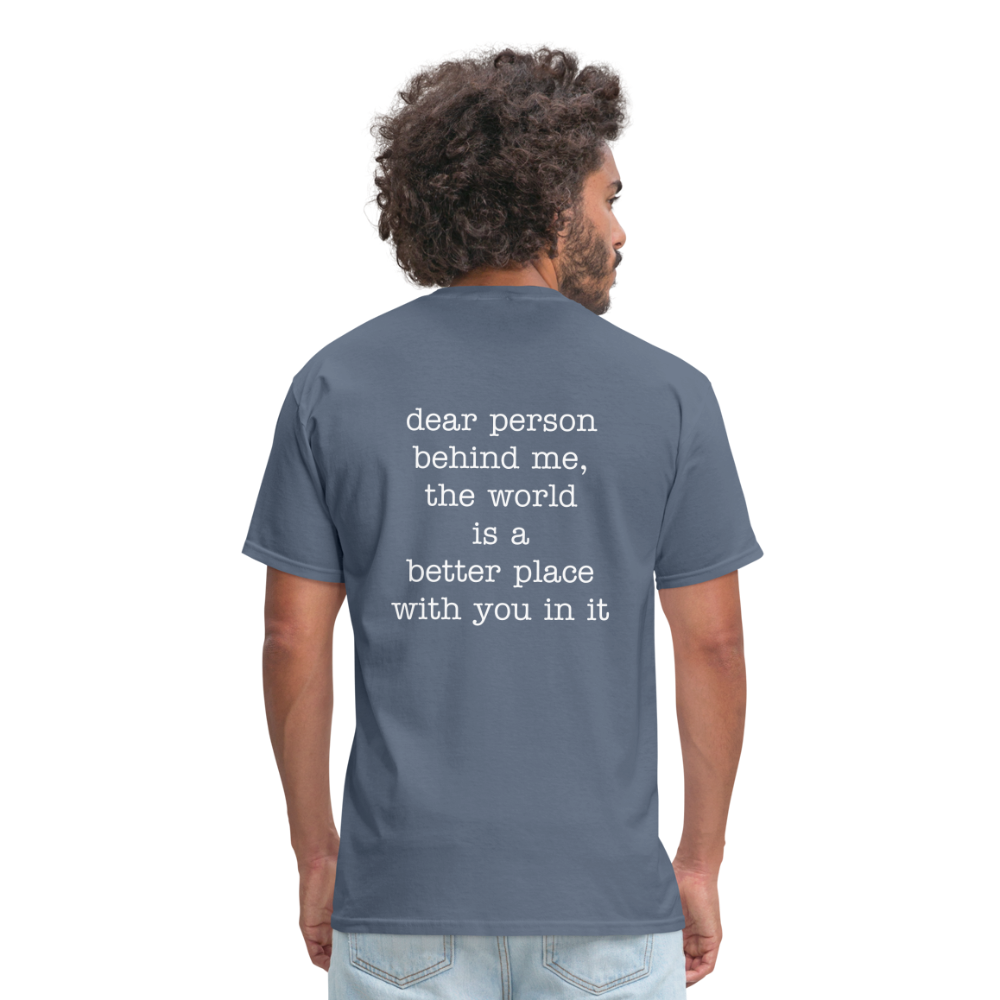 Happy You're here. - denim