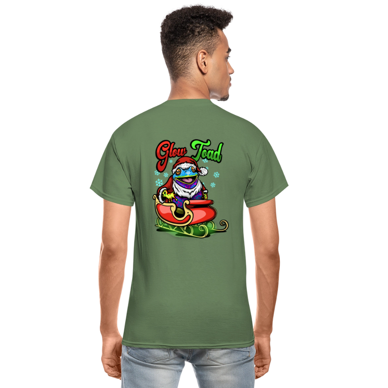 Santa Toad T shirt - military green