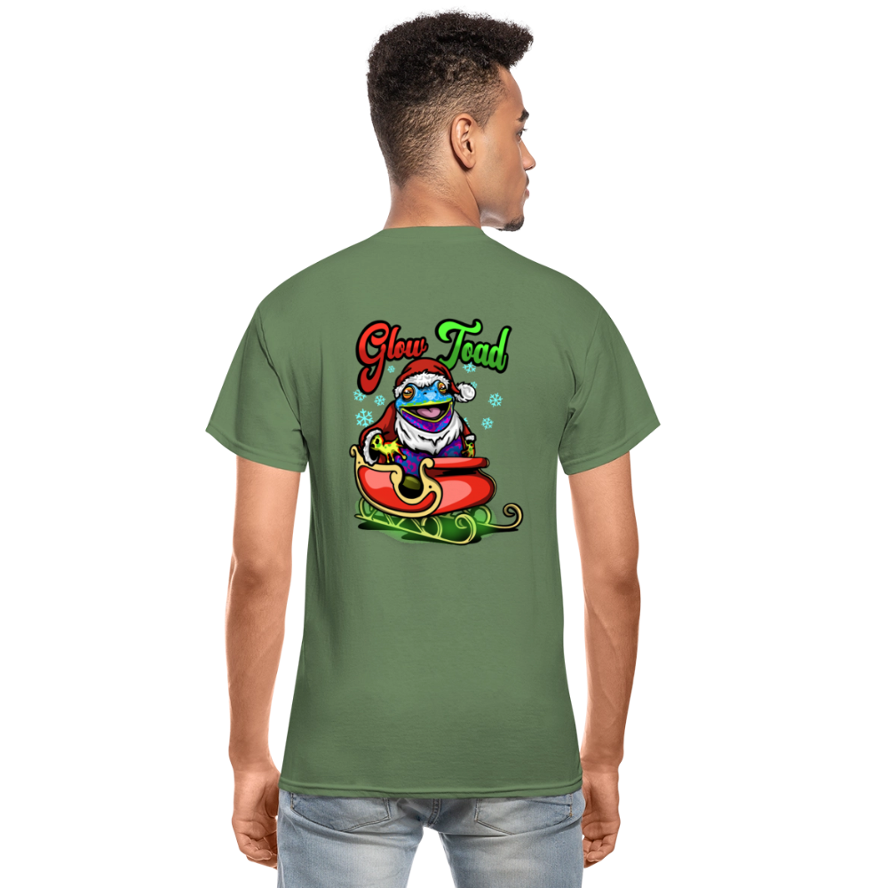 Santa Toad T shirt - military green