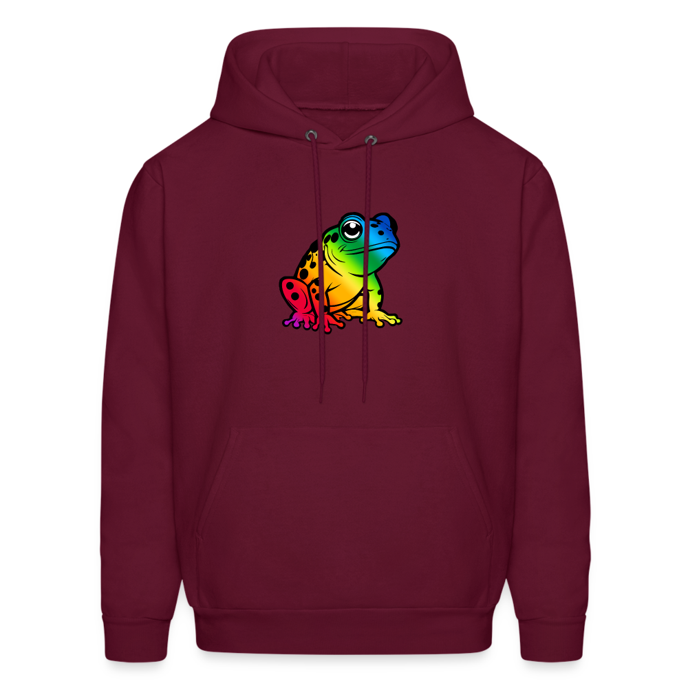 Glow Toad Hoodie - burgundy