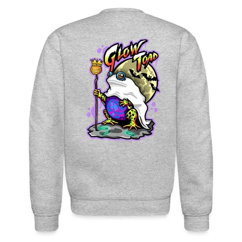 Halloween Toad Crew Neck - heather gray